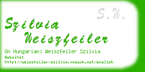 szilvia weiszfeiler business card